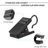50PCS 3/4" Curtain Clips for Hanging, Heavy Duty Stainless Steel Hook Clip view 3