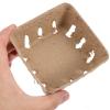 GANAZONO Household Berry Basket Paper Pulp Fruit Tray 3.93X3.93X1.77In Lightweight Decorative Container for Strawberries Vegetables Snacks Picnic Wedding Party view 3