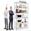 6000Lbs Capacity Metal Shelving Unit 6 Tier Adjustable Shelves for Storage Heavy Duty Commercial Grade Wire Shelf with Wheels & Feet 48" 18" 78" Storage Rack for Warehouse Garage Pantry Basement view 1