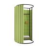 OLOTU Fitting Room Movable Changing Room Temporary Activities Fitting Room Hemp Fabric Privacy Include Shading Curtain Hanging Rod and Hook Up Protective view 1