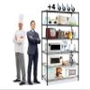 6000Lbs Capacity Metal Shelving Unit 6 Tier Adjustable Shelves for Storage Heavy Duty Commercial Grade Wire Shelf with Wheels & Feet 48" 18" 78" Storage Rack for Warehouse Garage Pantry Basement view 1