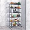 6000Lbs Capacity Metal Shelving Unit 6 Tier Adjustable Shelves for Storage Heavy Duty Commercial Grade Wire Shelf with Wheels & Feet 48" 18" 78" Storage Rack for Warehouse Garage Pantry Basement view 2