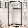 OLOTU Fitting Room Fitting Room Clothing Store Temporary Changing Room Square Dressing Room Include Shading Curtain Hanging Rod and Hook Up Protective view 2