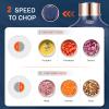 Bear Food Processor, Electric Food Chopper with 2 Glass Bowls (8 Cup+2.5 Cup), 400W Power Grinder with 2 Sets Stainless Steel Blades, 2 Speed for Meat, Vegetables, and Baby Food view 4