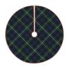 Christmas Tree Skirt 36 inches Campbell Clan Tartan Navy Blue and Green Plaid Xmas Tree Skirts Mat Farmhouse Rustic Xmas Holiday Indoor Party Outdoor Decoration view 2