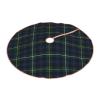 Christmas Tree Skirt 36 inches Campbell Clan Tartan Navy Blue and Green Plaid Xmas Tree Skirts Mat Farmhouse Rustic Xmas Holiday Indoor Party Outdoor Decoration view 3