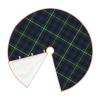 Christmas Tree Skirt 36 inches Campbell Clan Tartan Navy Blue and Green Plaid Xmas Tree Skirts Mat Farmhouse Rustic Xmas Holiday Indoor Party Outdoor Decoration view 4