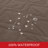 Moonsea Waterproof Blanket Dog Bed Cover with Non-Skid Bottom, Couch Cover for Dogs, Mattress Protector Furniture Protector, Bed Couch Sofa(52" X 82"), Chocolate view 2