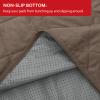 Moonsea Waterproof Blanket Dog Bed Cover with Non-Skid Bottom, Couch Cover for Dogs, Mattress Protector Furniture Protector, Bed Couch Sofa(52" X 82"), Chocolate view 3