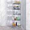 5-Shelf Metal Shelving Unit Height Adjustable Commercial Wire Shelving Rack with Leveling Feet 150Lb Capacity Per Shelf 24"x14"x60" Utility Storage Shelves for Kitchen Home Restaurant Pantry Office view 2