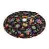 Christmas Tree Skirt 36 inches Ethnic Mexican Otomi Style Pattern Xmas Tree Skirts Mat Farmhouse Rustic Xmas Holiday Indoor Party Outdoor Decoration view 3