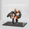 HOPEME 9 Inch Acrylic Case for Display, Clear Display Acrylic Box for Collectibles, Display Case with Matt Black Stand and Lid for Office Home view 1