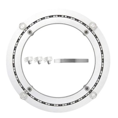 12in/24in/18in Turntable Base Bearing,Metal Rotating Hardware Turntable Bearings Ring,Table Bearing For Glass Granite Or Wood Kitchen Ding Table (Color : Silver, Size : 250mm (10 inches))
