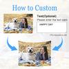 Custom Tapestry Add Your Name Photo Word Design Personalized Backdrop as Wedding Birthday Father's day Mother's day Holiday Gift, Customized Wall Hanging suitable for Bedroom Living Room (Style 01, 37X29 IN) view 2
