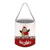Christmas Decoration - Custom Personalized Name Gift Bags Candy Bags Cute Penguin Baskets Lovely Treat Bags for Children Wedding Holiday New Year (Grey) view 1
