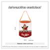 Christmas Decoration - Custom Personalized Name Gift Bags Candy Bags Cute Penguin Baskets Lovely Treat Bags for Children Wedding Holiday New Year (Grey) view 3