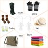 Hotop 48 Pieces Boot Hanger Clips for Closet, Laundry Hanging Hooks Heavy Duty Clips Boot Holder Portable Single Hooks Space Saving for Pants Jeans Clothes Hats Tall Towels (White) view 4