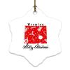 Wyoming Hexagon Ornament, Wyoming State Sweet Home Merry Christmas Ceramic Ornaments for Christmas Tree New Year Holiday Decor view 2