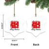 Wyoming Hexagon Ornament, Wyoming State Sweet Home Merry Christmas Ceramic Ornaments for Christmas Tree New Year Holiday Decor view 3
