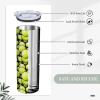 KAXVZER Tennis Skinny Tumbler Gifts, 20 OZ Straight Tumbler with Straw & Lid Mug Double Wall Vacuum Insulated, Water Tea Coffee Tumblers Gift for Women Men Teen Birthday Anniversary view 4