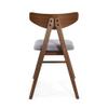 Christopher Knight Home Stocker Upholstered Dining Chairs - Dark Gray/Walnut (Set of 2) view 4