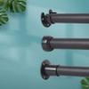 Cabilock 4pcs Shower Curtain Rod Holders Closet Pole Flanges for Easy Installation Wardrobe Bathroom and Laundry Rooms view 2