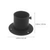 Cabilock 4pcs Shower Curtain Rod Holders Closet Pole Flanges for Easy Installation Wardrobe Bathroom and Laundry Rooms view 3