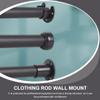 Cabilock 4pcs Shower Curtain Rod Holders Closet Pole Flanges for Easy Installation Wardrobe Bathroom and Laundry Rooms view 4