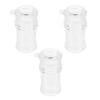 Kichvoe Oil and Vinegar Cruets 3PCS Salad Dressing Cruet Oil Vinegar Dispenser Bottle for Syrup Olive Salad Water 150ML view 1