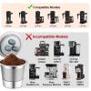 Stainless Steel Reusable Coffee Filter Compatible with Coffee Maker, Reusable Coffee Pods with 4 Cone Coffee Filters, Reusable Coffee Filters for Ninja CFP201 CFP300 CFP301 CFP307 view 3