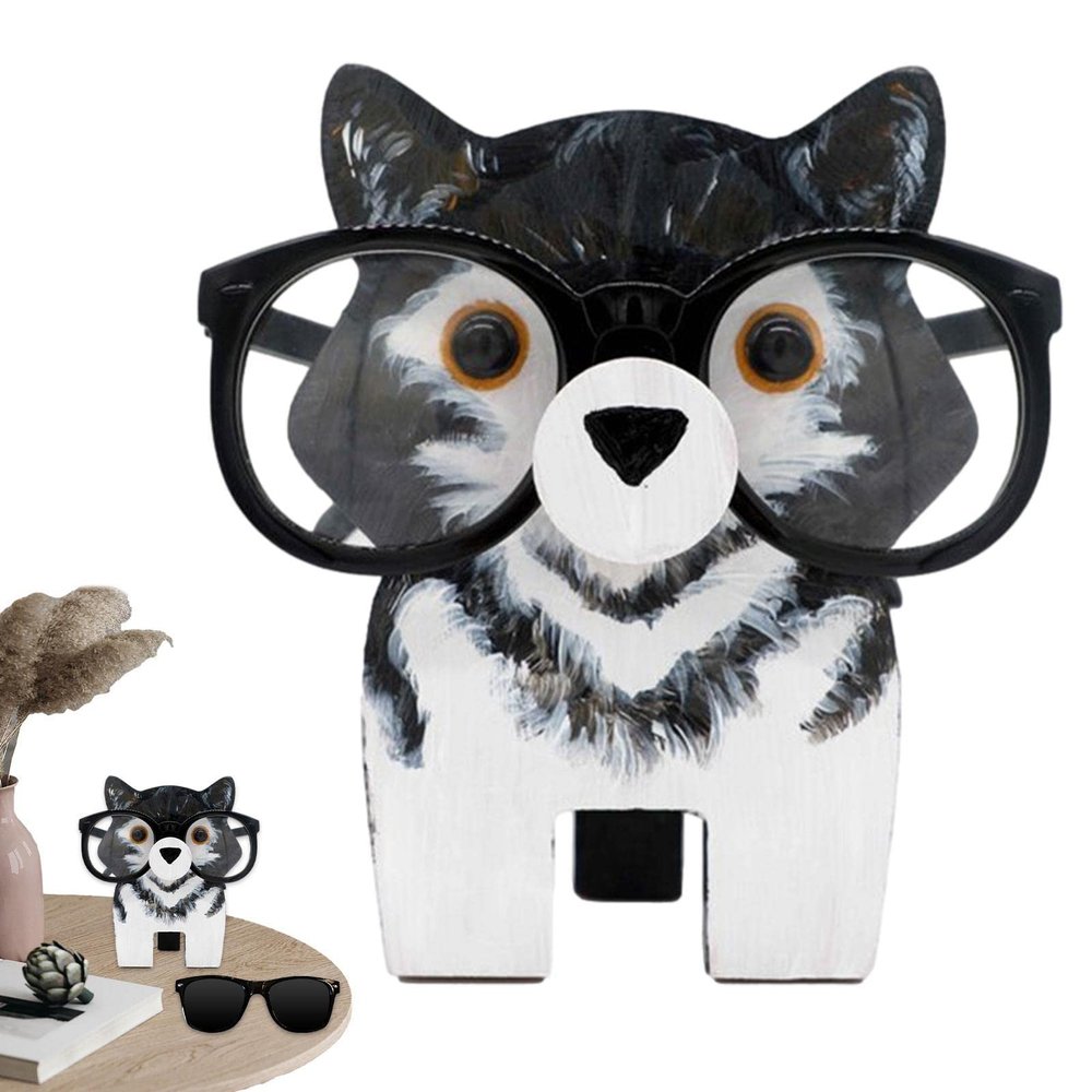 Creative Glasses Stand - Wooden Spectacle Holder Stand | Spectacle Holder Stand for Home Office Desk Christmas Decor Holiday Decor Accessories Aocate