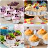 150 Pcs Aluminum Foil Baking Cup Disposable Ramekins with Lids 5oz Mini Cupcake Liners Flan Mold Mini Cake Pans with Lids Disposable Cake Tins for Pudding Desert Creme Brulee (Silver) view 4