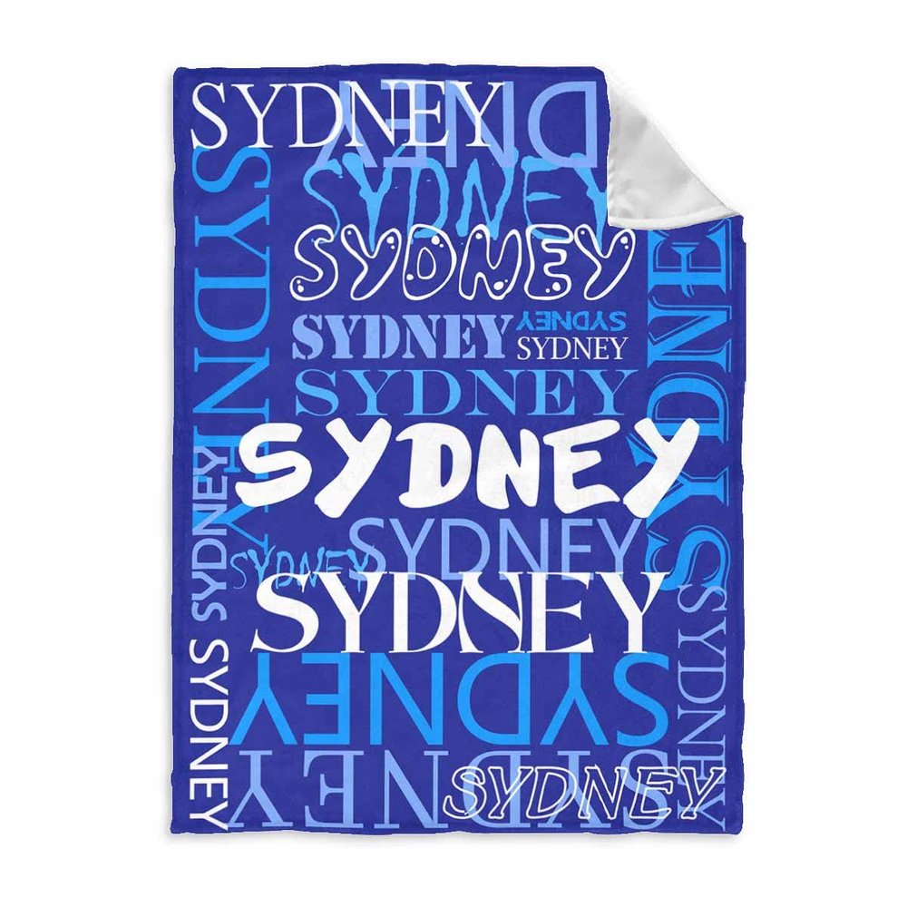 InterestPrint Custom Name Bed Blanket for Baby Girls Boys Personalized Dark Blue Monogram Throw Blanket Customized Baby Gifts Throw Blanket for Men Women 60x80 Inch