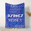 InterestPrint Custom Name Bed Blanket for Baby Girls Boys Personalized Dark Blue Monogram Throw Blanket Customized Baby Gifts Throw Blanket for Men Women 60x80 Inch view 2