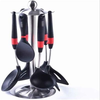 7 Pcs Kitchen Tools Set Cooking Tools Utensils Set Non-stick Spatula Heat Resistant Shovel Soup Spoon Cooking Kitchen Tools