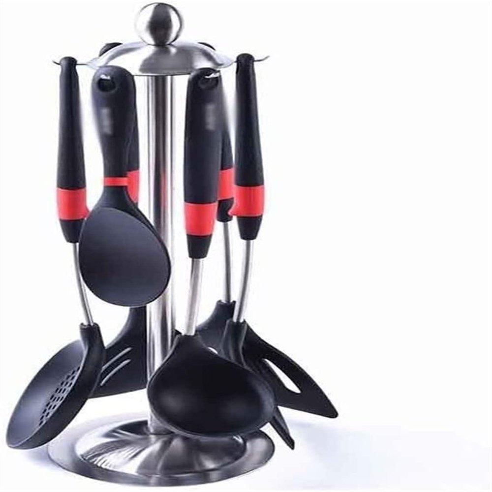 7 Pcs Kitchen Tools Set Cooking Tools Utensils Set Non-stick Spatula Heat Resistant Shovel Soup Spoon Cooking Kitchen Tools