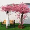 Large Artificial Cherry Blossom Tree, Artificial Peach Blossom Tree Artificial Plant Suitable for Indoor and Outdoor, Home Decoration Wishing Tree 2.5*2m/8.2*6.5ft view 1