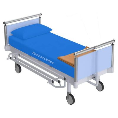 3 Piece Hospital Bed Sheet Set Sheets for Hospital Bed Cotton - Hospital Bed Sheets Fitted Sets - 100% Egyptian Cotton 400 TC Sheets - Hospital Bed Sheets (Egyptian Blue, 36" x 84"x 4")