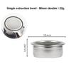 Espresso Basket Filter fits Most 58mm Coffee Machines Portafilter Handles, 22g Espresso Maker Filter Basket Cup Single Layer view 3