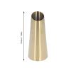 1 Pcs Gold Modern Home Decor 7.8 inch Gold Stainless Steel Vase Small Flower Vase Taper Vase for Wedding Table Centerpiece Decorations, Home Decor (Gold) view 2