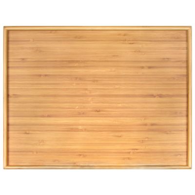 BambooMN Organic Bamboo Serving Tray, Vanity, Appetizers, Snacks, Desserts, Charcuterie Boards, 17"x13"x0.75" - 30 Trays