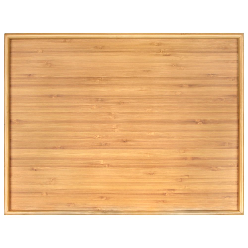 BambooMN Organic Bamboo Serving Tray, Vanity, Appetizers, Snacks, Desserts, Charcuterie Boards, 17"x13"x0.75" - 30 Trays