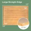 BambooMN Organic Bamboo Serving Tray, Vanity, Appetizers, Snacks, Desserts, Charcuterie Boards, 17"x13"x0.75" - 30 Trays view 4
