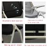2 Pack Comfortable Home Office Foldable Office Chair,Folding Chair with Wheels Desk Chairs for Bedroom with Padded Seats Small Spaces,Gaming Ergonomic Foldable armrest,360 Degree Rotation,Black view 4