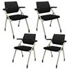 4 Pack Office Chair Ergonomic Desk Chair Mesh Computer Chair Lumbar Support Modern Executive Stool Rolling Swivel Chair for Back Pain,Black view 1