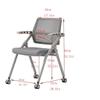 4 Pack Office Chair Ergonomic Desk Chair Mesh Computer Chair Lumbar Support Modern Executive Stool Rolling Swivel Chair for Back Pain,Black view 3