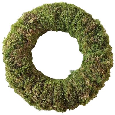 NOLITOY Artificial Moss Wreath Ring: DIY Christmas Wreath for Front Door Windows Home Party Supplies