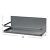 Household Essentials Metal Magnetic Spice Organizer, Grey view 4