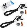 HQRP 2-Pack Garbage Disposal Power Cord Kits Compatible with InSinkErator CRD-00 Replacement fits Badger, Compact, Cover-Control-Plus, Essential, Excel, Select, Select Plus, Septic Assist, SupremeSS view 1
