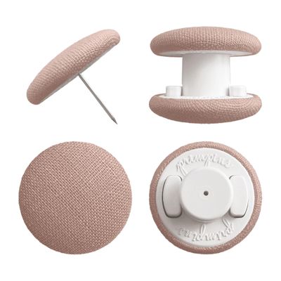 Primpins Duvet Clips - Classic Linen - 20 Colors Available - Double Sided Pin Fasteners - Prevents Comforter from Shifting in Cover (Set of 8, Dusty Rose)